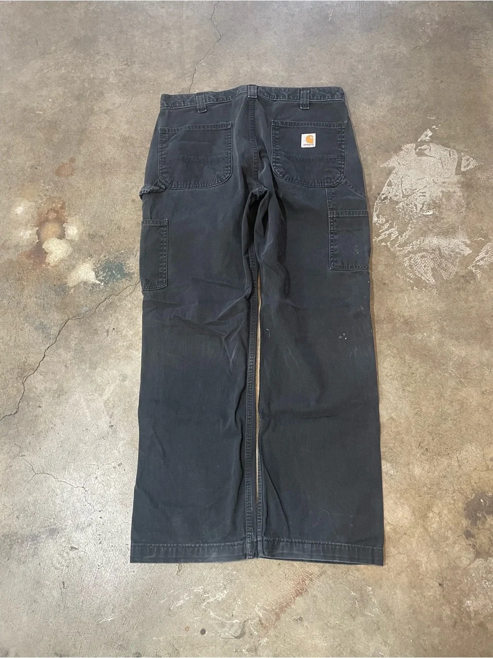 Carhartt B324 BLK Relaxed Fit Carpenter Pants